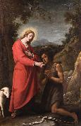 Matteo Rosselli Jesus and John the Baptist meet in their youth USA oil painting artist